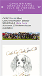 Mobile Screenshot of cavalierclubvictoria.com